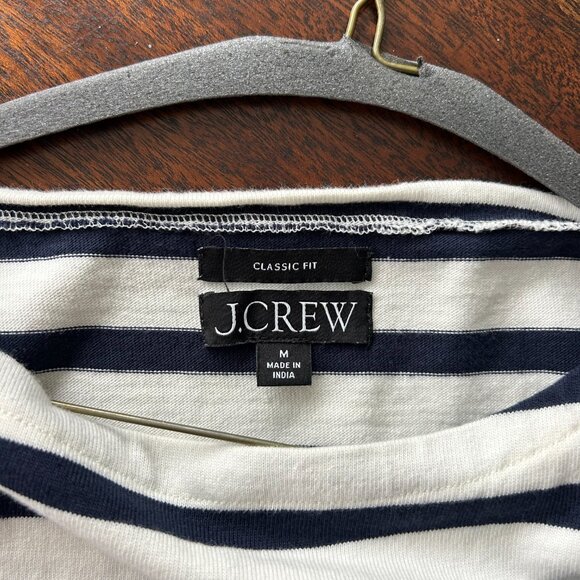 J.Crew Classic mariner cloth boatneck T shirt in stripe, Med - Picture 6 of 8